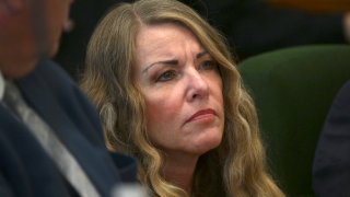 FILE - Lori Vallow Daybell sits during her sentencing hearing at the Fremont County Courthouse in St. Anthony, Idaho, July 31, 2023.
