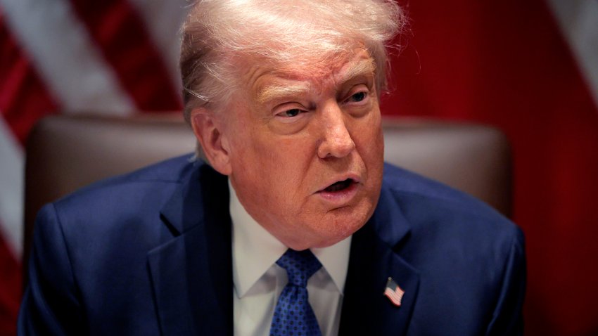 WASHINGTON, DC – APRIL 24: U.S. President Donald Trump delivers remarks during a bilateral lunch with Norway’s Prime Minister Jonas Gahr Store in the Cabinet Room at the White House on April 24, 2025 in Washington, DC. The leaders are expected to discuss security, trade, NATO and the war in Ukraine. (Photo by Chip Somodevilla/Getty Images)