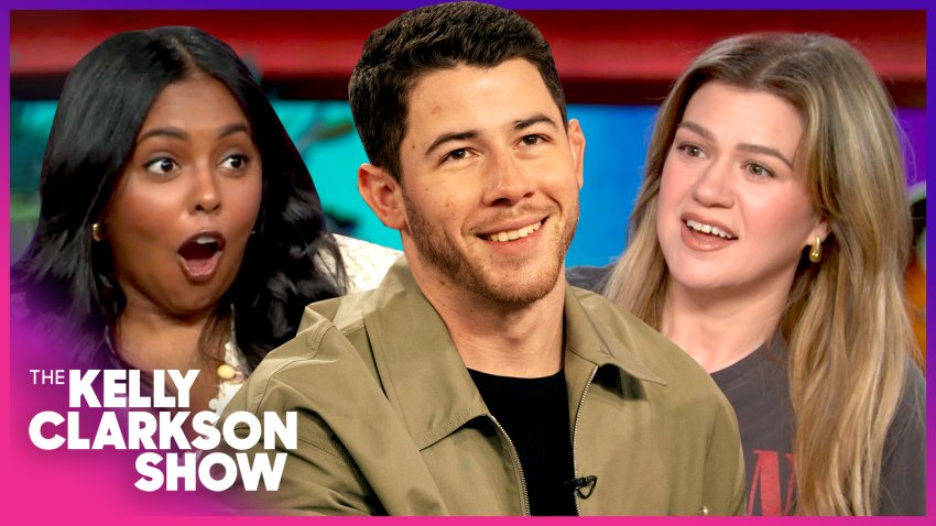 Nick Jonas, Adrienne Warren & Kelly Clarkson laugh about on-stage wardrobe mishaps