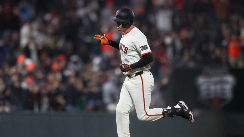 SAN FRANCISCO, CALIFORNIA – APRIL 21: Wilmer Flores #41 of the San Francisco Giants rounds the bases after hitting a solo home run against the Milwaukee Brewers in the sixth inning at Oracle Park on April 21, 2025 in San Francisco, California. (Photo by Ezra Shaw/Getty Images)