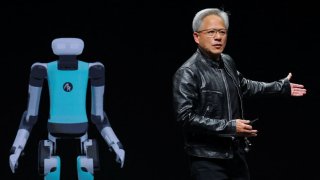Nvidia CEO Jensen Huang present NVIDIA Blackwell platform at an event ahead of the COMPUTEX forum, in Taipei, Taiwan June 2, 2024.
