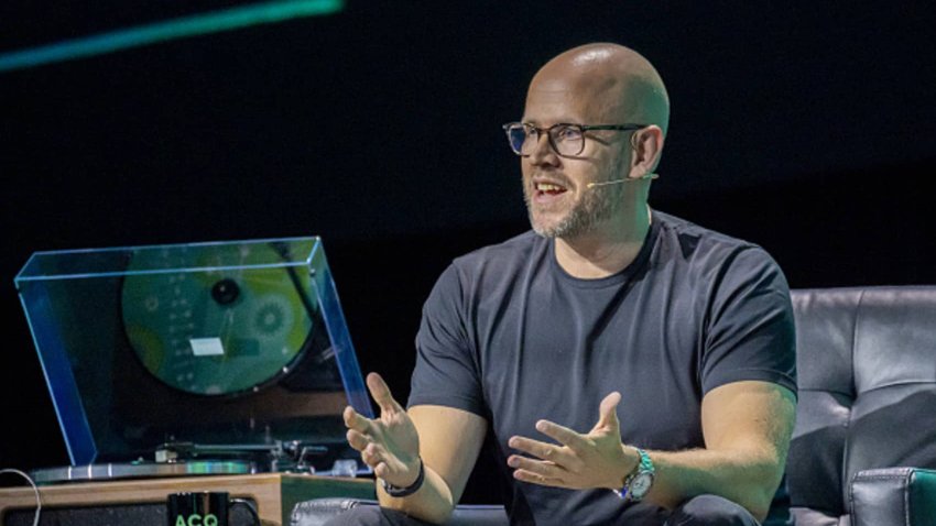 Daniel Ek, co-founder and chief executive officer of Spotify Technology SA, during the Acquired LIVE event at the Chase Center in San Francisco, California, US, on Tuesday, Sept. 10, 2024. 