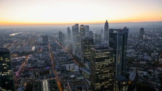 Skyscrapers on the skyline in the financial district of Frankfurt, Germany, on Monday, Nov. 4, 2024.