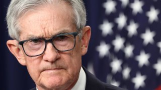 U.S. Federal Reserve Chair Jerome Powell speaks during a press conference following a two-day meeting of the Federal Open Market Committee on interest rate policy in Washington, D.C., U.S., May 7, 2025.