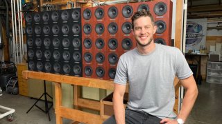 Alex Jacobsen is the owner and president of Auratone, a Nashville-based small business that makes loudspeakers for sound engineers.