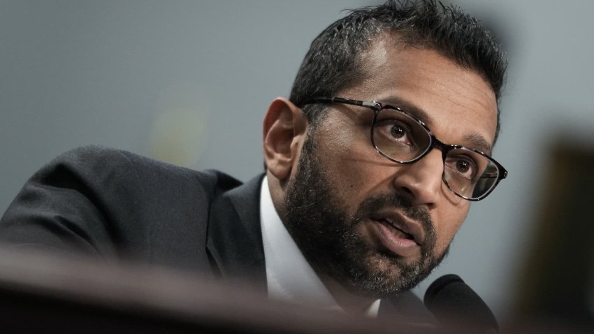 FBI Director Kash Patel testifies during a House Commerce, Justice, Science and Related Agencies Subcommittee hearing on the 2026 agency’s budget request on Capitol Hill in Washington, D.C., on May 7, 2025.