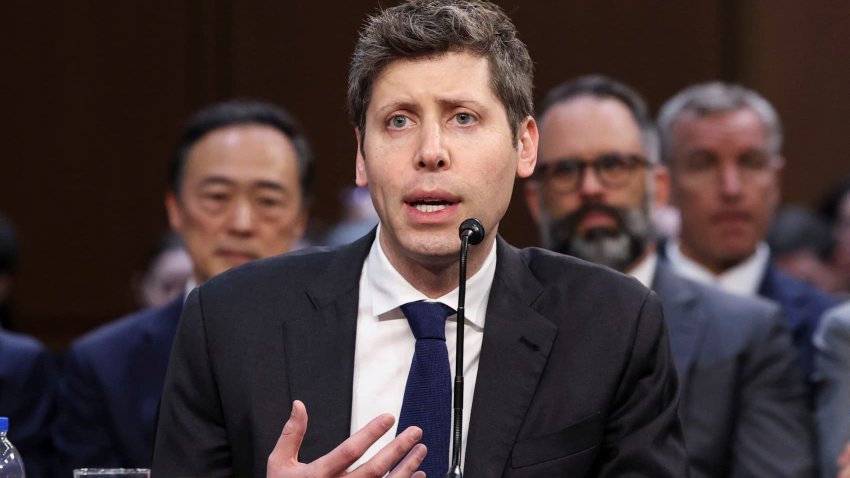 OpenAI CEO Sam Altman testifies before a Senate Commerce, Science, and Transportation Committee hearing titled “Winning the AI Race: Strengthening U.S. Capabilities in Computing and Innovation,” on Capitol Hill in Washington, D.C., U.S., May 8, 2025.