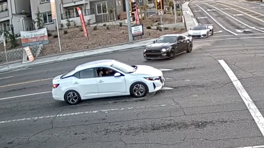 Surveillance footage of a crash in Vacaville.