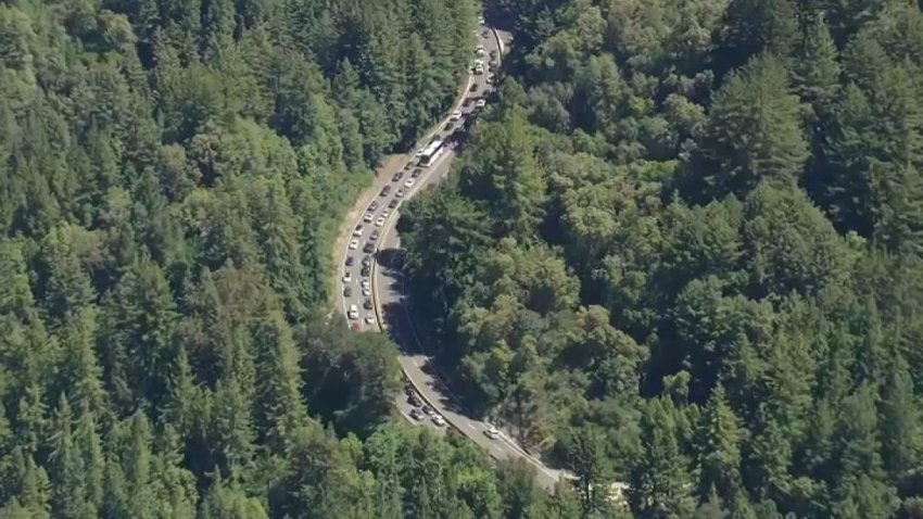 Highway 17 in the Santa Cruz Mountains.