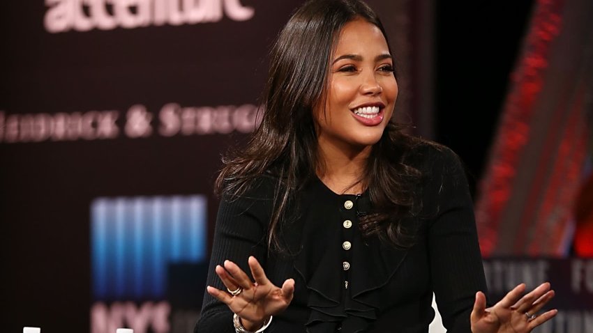 Emma Grede speaks onstage during the Vonversation: Liberty and Denim For All panel at Fortune MPW Next Gen 2016 on November 29, 2016 in Dana Point, California.