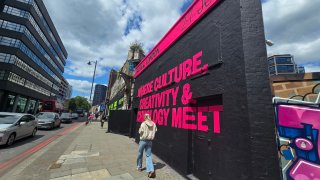 SXSW had murals all over Shoreditch, London, which advertised the event.
