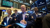 Traders wait for Voyager Technologies to begin trading during the company’s IPO at the New York Stock Exchange (NYSE) in New York City, U.S., June 11, 2025.