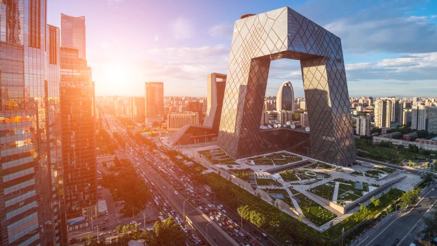 Beijing Central Business District, mix of offices and apartments