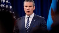 U.S. Defense Secretary Pete Hegseth speaks during a news conference at the Pentagon on June 22, 2025 in Arlington, Virginia.