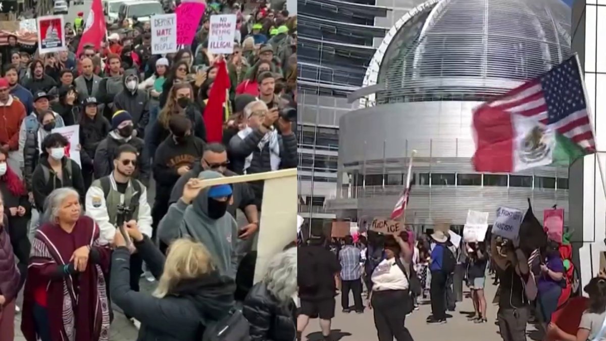 Thousands protest immigration policies, ICE raids in the Bay Area – NBC ...