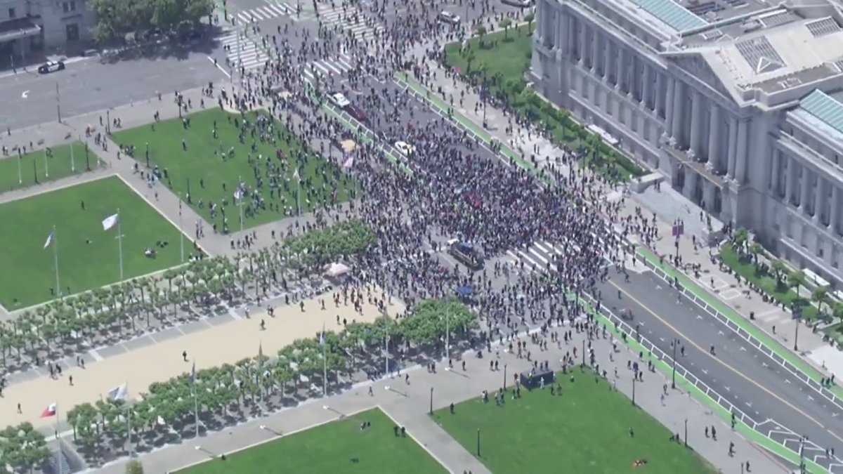 Watch: ‘No Kings Day’ protesters fill San Francisco streets – NBC Bay Area