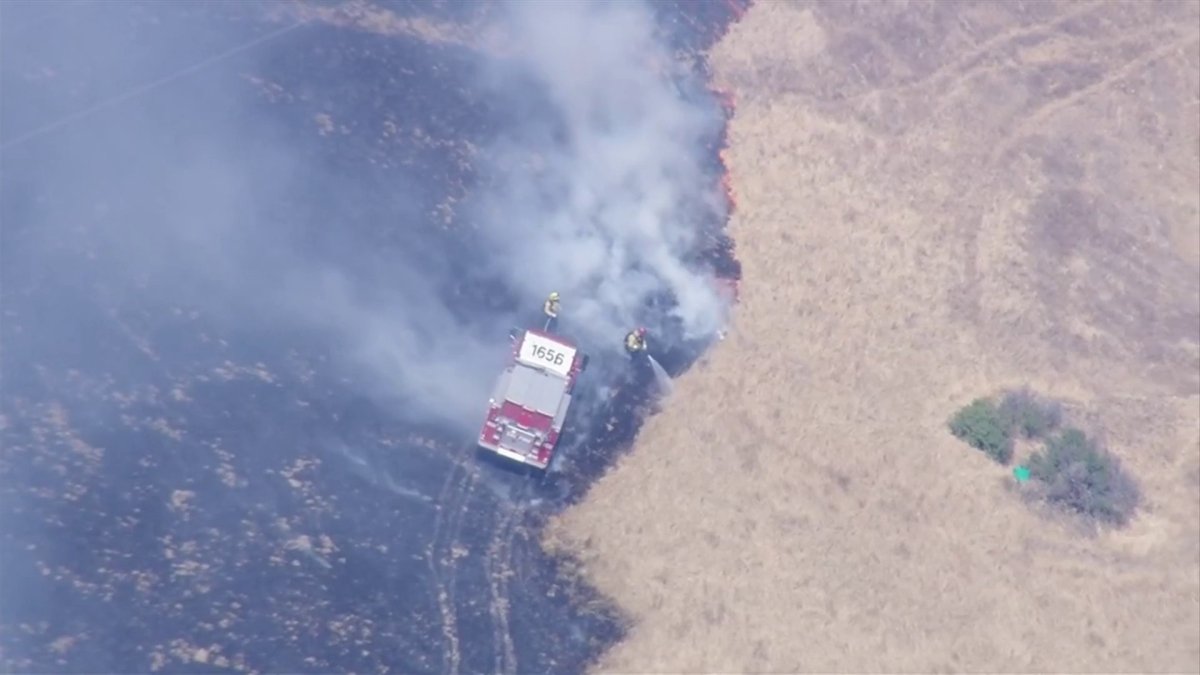 Watch: Crews battle brush fire in Sunol – NBC Bay Area