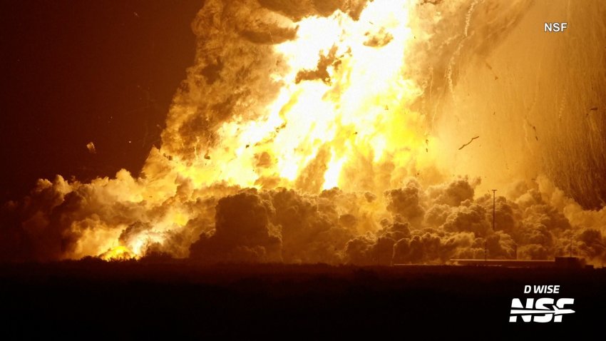 SpaceX rocket explodes