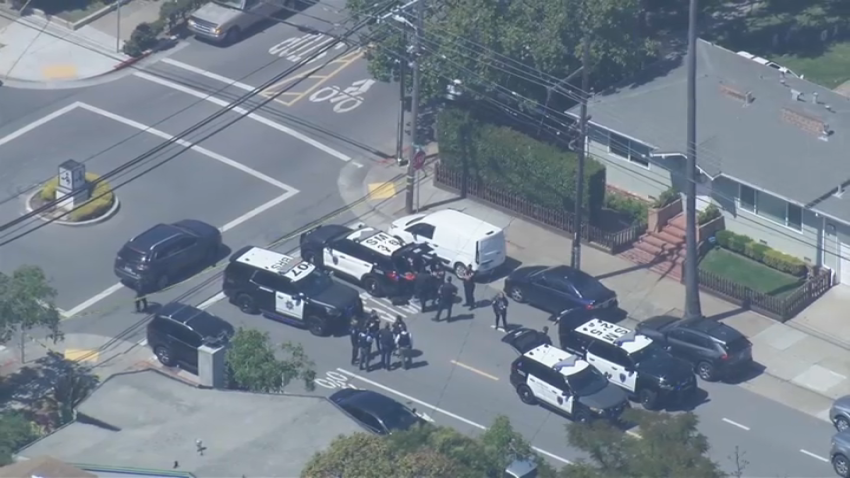 Police activity in San Mateo.