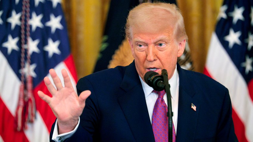 WASHINGTON, DC – JUNE 12: U.S. President Donald Trump takes questions after signing a series of bills related to California’s vehicle emissions standards during an event in the East Room of the White House on June 12, 2025 in Washington, DC. Members of Congress passed the bills using the Congressional Review Act and the effect would largely revoke the emissions standards enacted by the state of California. (Photo by Chip Somodevilla/Getty Images)