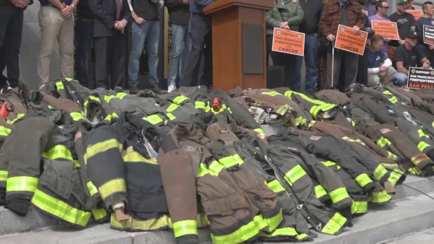Firefighters say harmful chemicals in their uniforms are causing cancer among their ranks. (June 16, 2025)