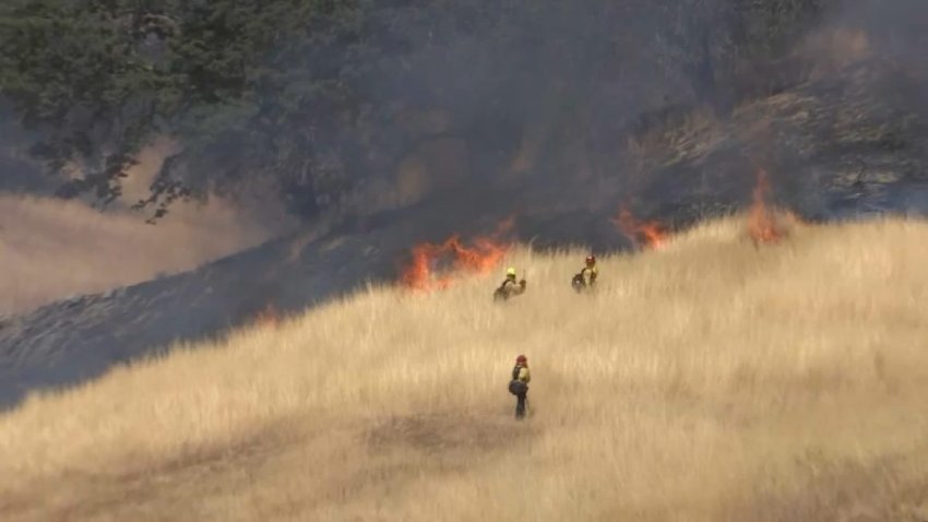 Cal Fire crews train in South San Jose. (June 3, 2025)