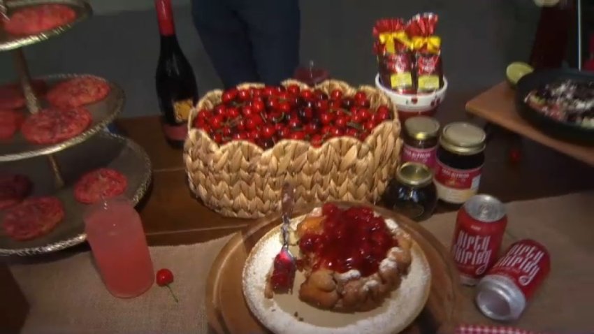 Dishes at the inaugural Cherry Jubilee at Gilroy Gardens. (June 6, 2025)
