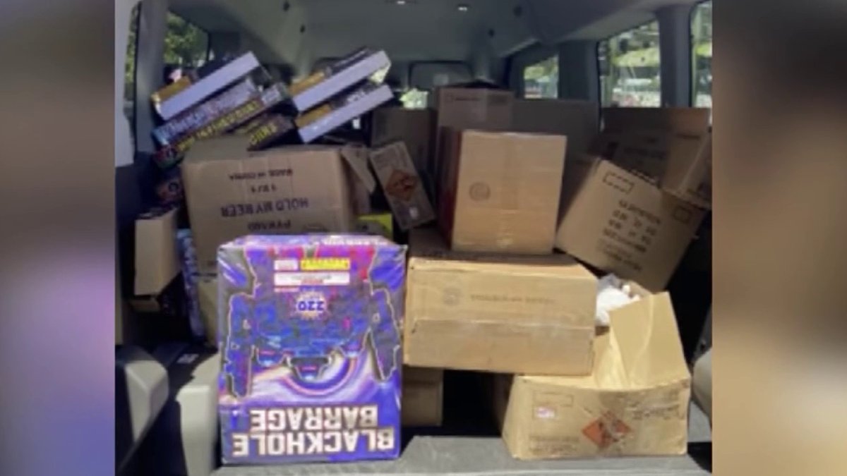 Over 1,600 pounds of illegal fireworks seized in San Francisco