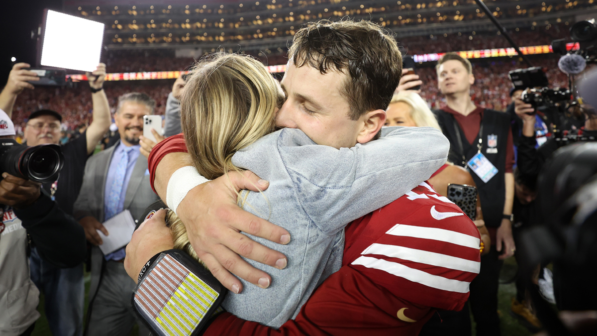 49ers QB Brock Purdy, wife Jenna welcome baby girl, continuing incredible  year