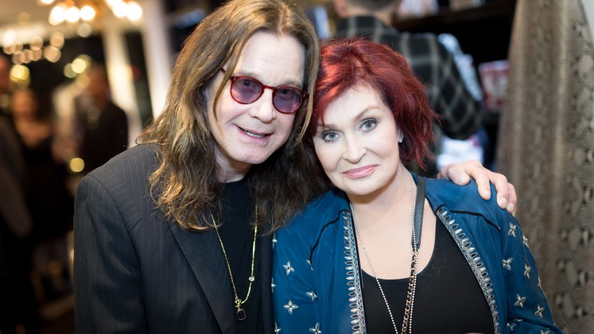 File.  Ozzy Osbourne and Sharon Osbourne attend the Billy Morrison – Aude Somnia Solo Exhibition at Elisabeth Weinstock on September 28, 2017 in Los Angeles, California.