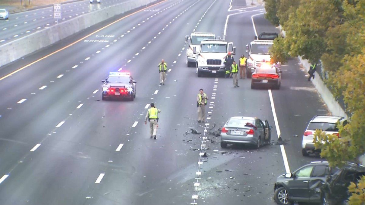 Deadly chain reaction crash on Highway 101 in East Palo Alto – NBC Bay Area