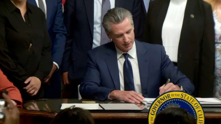 Gov. Gavin Newsom signs off on a redistricting initiative headed for the November ballot. (Aug. 21, 2025)