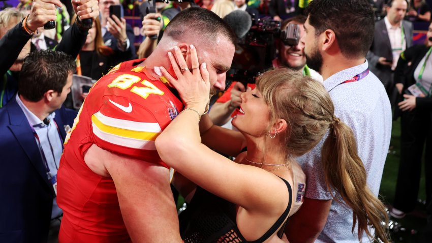 Taylor Swift and Travis Kelce