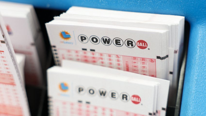 Number slips for Powerball lottery tickets for a $750 Million grand prize jackpot inside the Bluebird Liquor Store, which has sold winning tickets in past large lottery jackpots, in Hawthorne, California on August 25, 2025. (Photo by Patrick T. Fallon / AFP) (Photo by PATRICK T. FALLON/AFP via Getty Images)