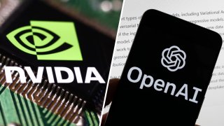Logos for Nvidia and OpenAI.