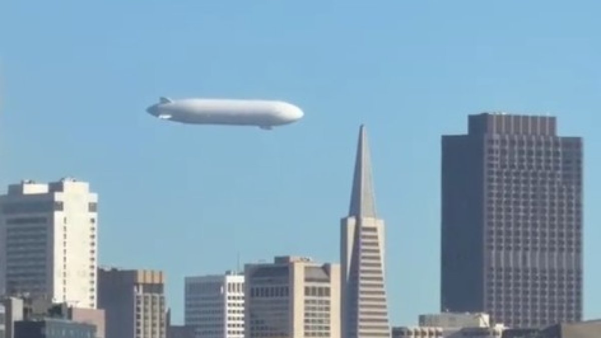 Massive airship spotted over San Francisco