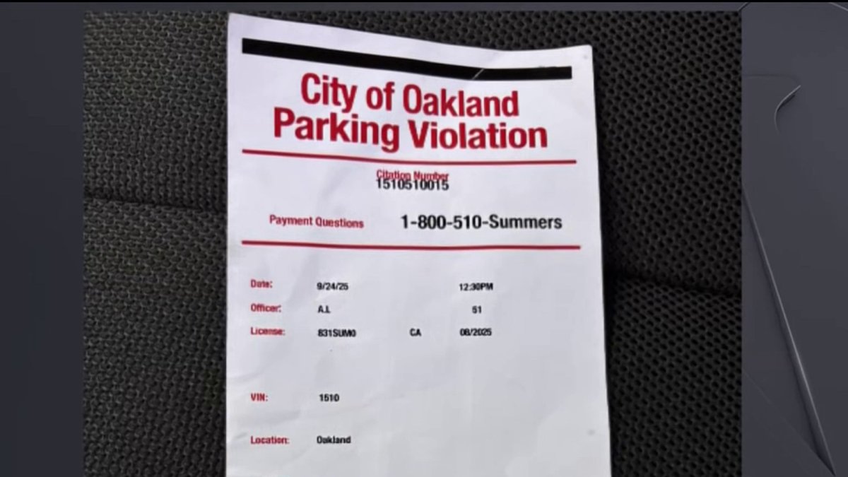 Fake parking tickets popping up in Oakland NBC Bay Area