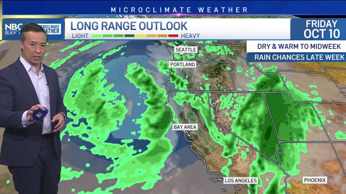 Rob’s forecast: dry wind and warm temps to start the week – NBC Bay Area
