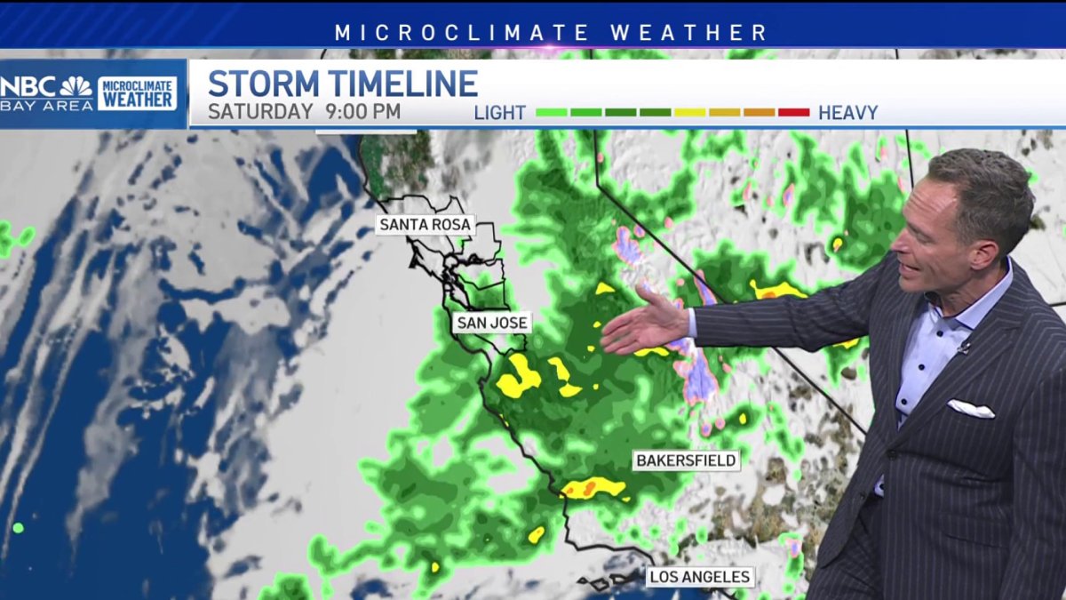 Forecast: Weekend rain timeline – NBC Bay Area