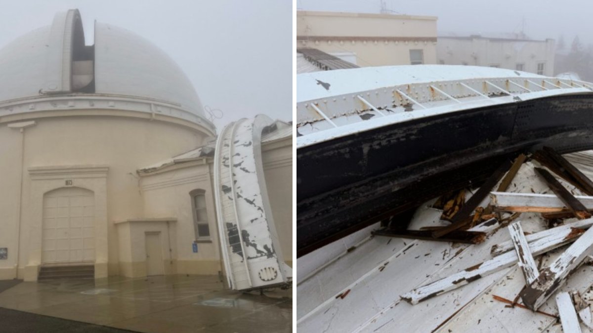 Historic Lick Observatory damaged by 114 mph winds