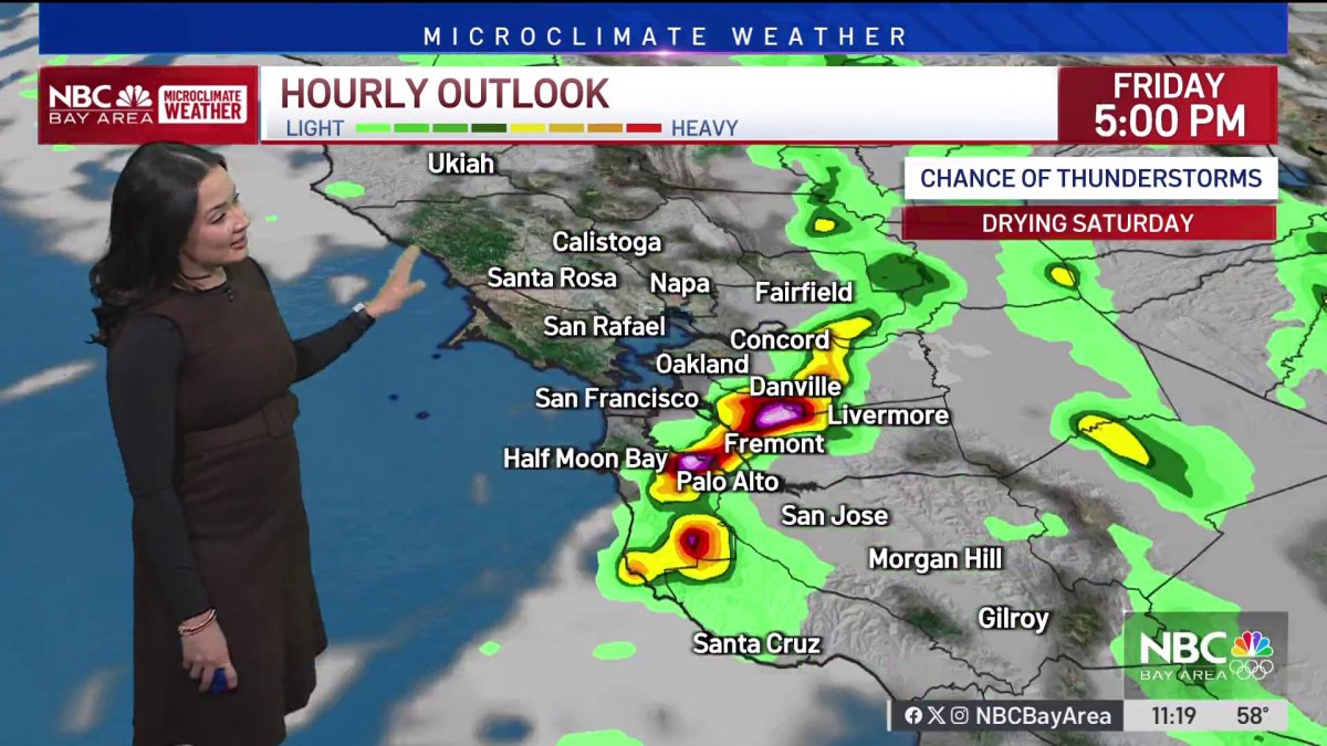 Forecast: Isolated showers – NBC Bay Area