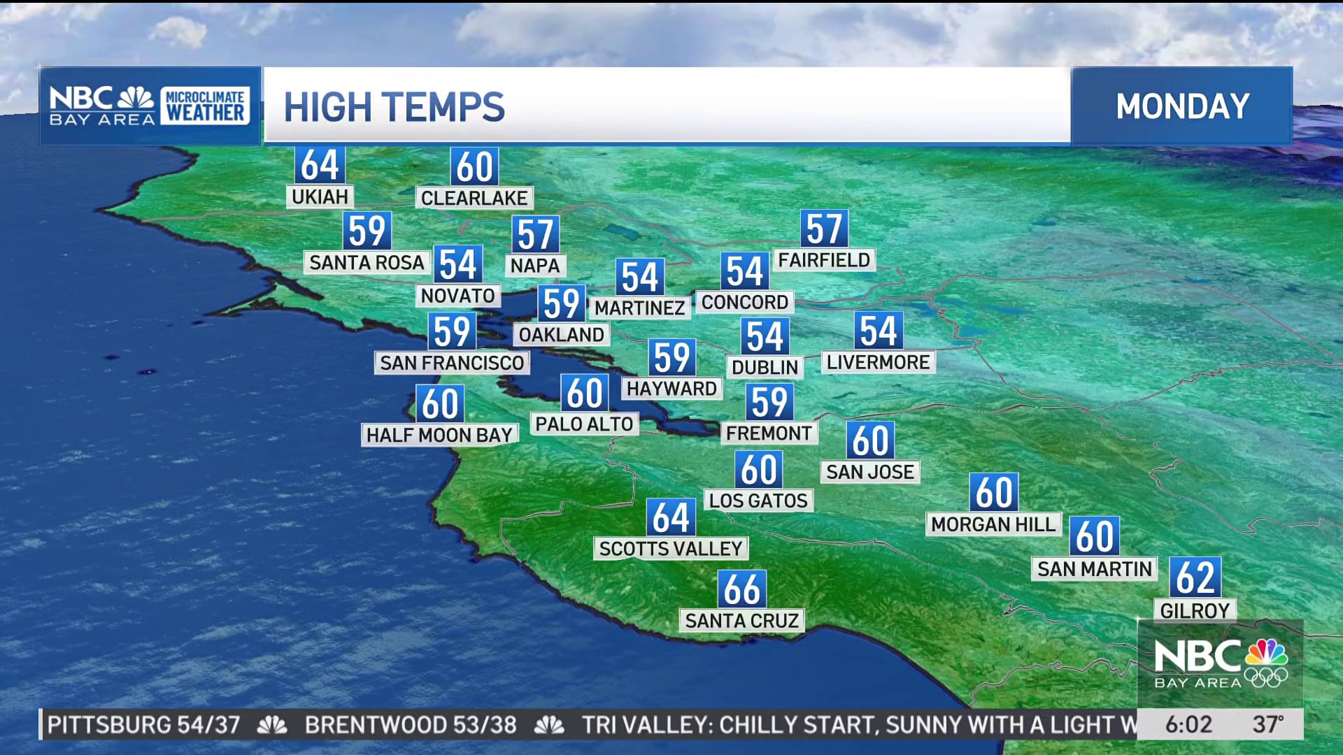 トップス SIESTA Bay Area Weather Report Sweat San Francisco Bay Area weather forecast – NBC Bay Area