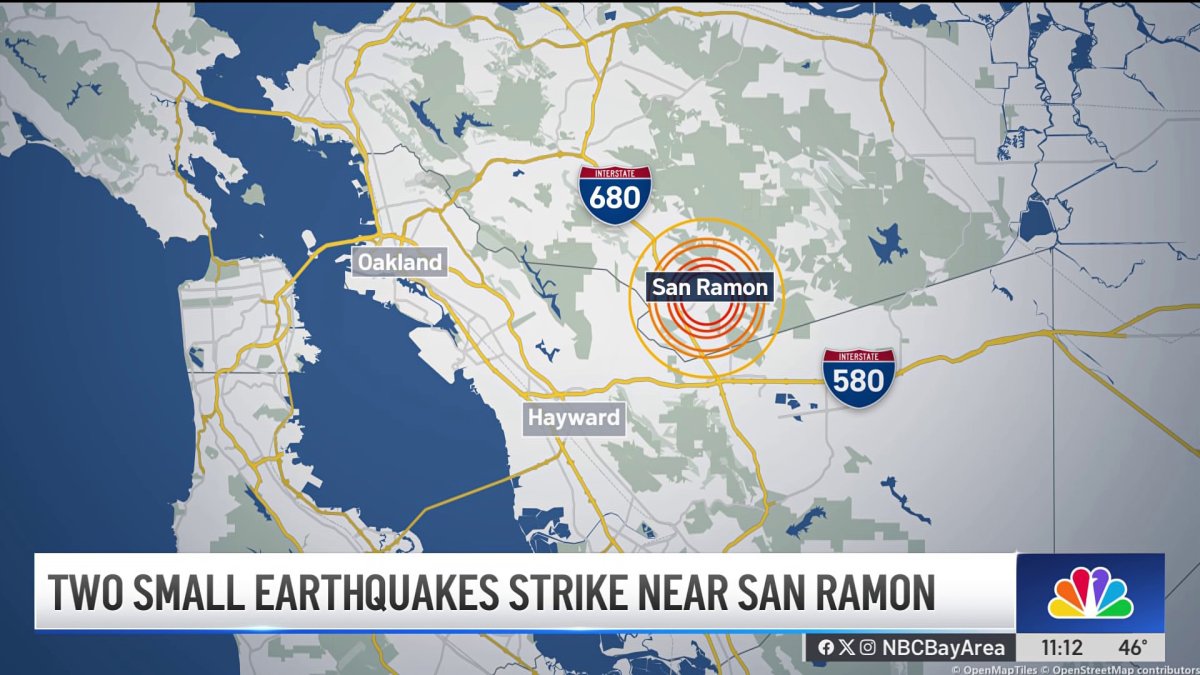 2 earthquakes strike near San Ramon