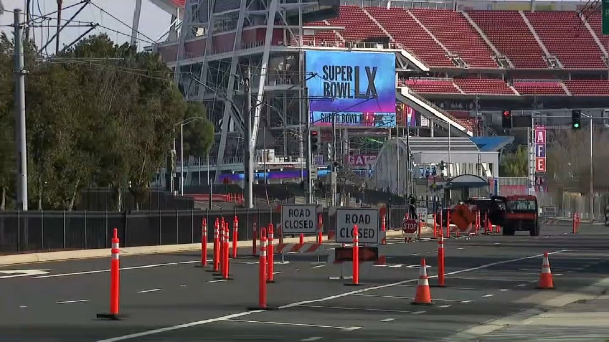 Super Bowl road closures near Levi's Stadium take effect
