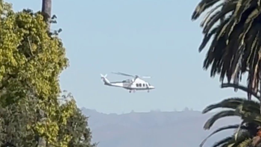 A low-flying helicopter spotted in the Bay Area is related to Super Bowl safety. (Feb. 2, 2026)