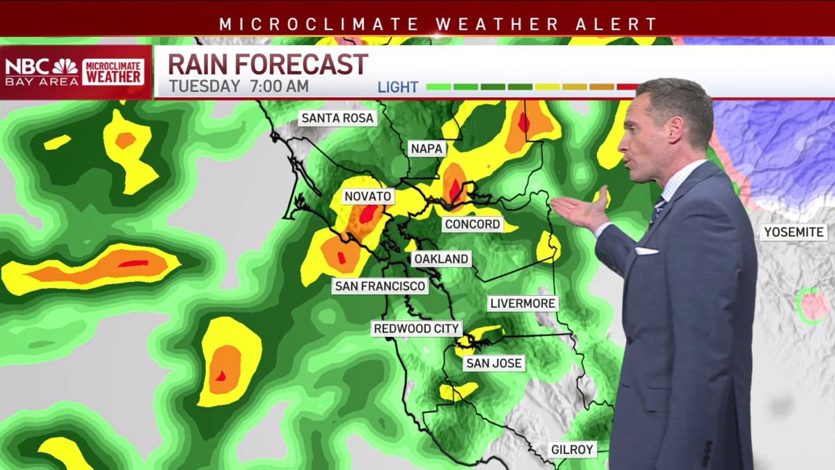 Jeff’s Forecast: Tuesday morning rain – NBC Bay Area