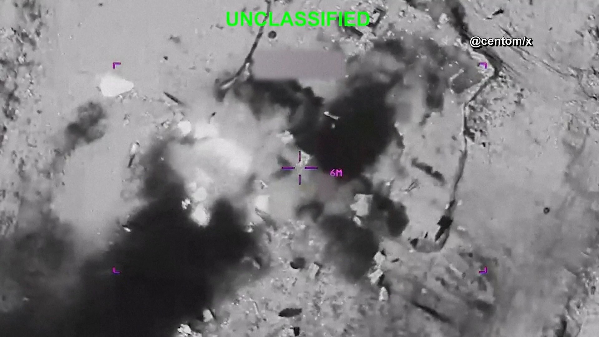 U.S. CENTCOM released video of strikes in Iran