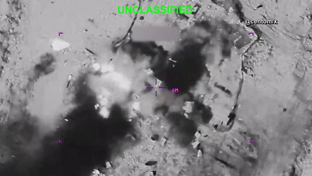U.S. CENTCOM released video of strikes in Iran