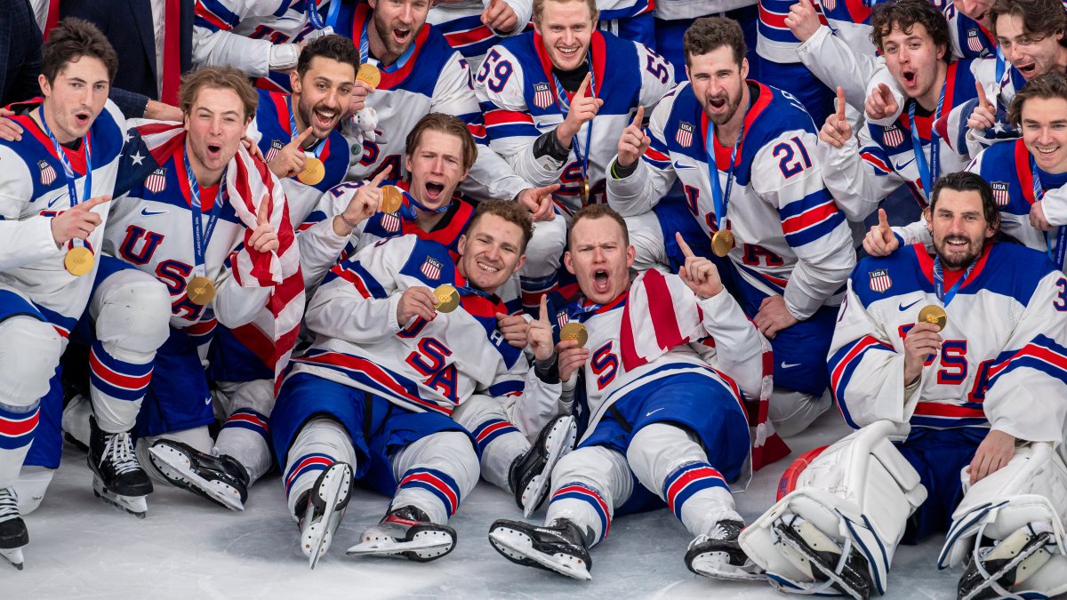 Athletes react to U.S. men's hockey historic Olympic gold medal