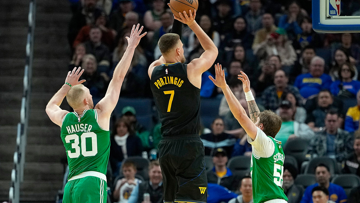 Kristaps Porzingis displays his potential in Warriors debut NBC Bay Area